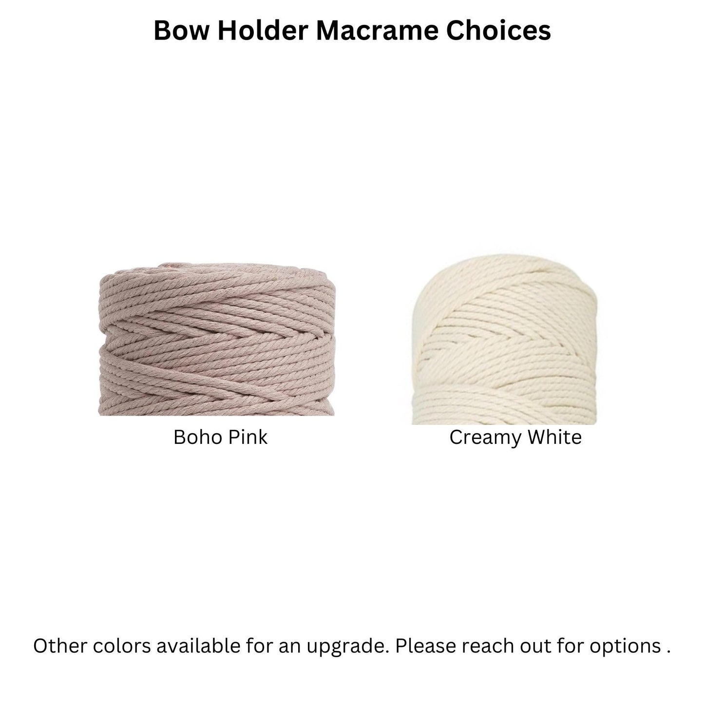 Macrame Bow Holder
