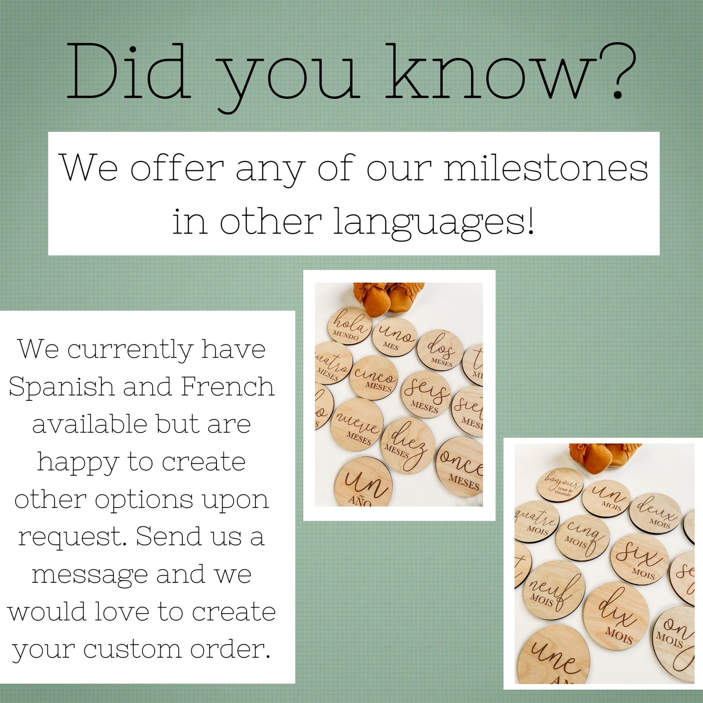 Dog Nursery French Bull Dog Monthly Milestone Plaques