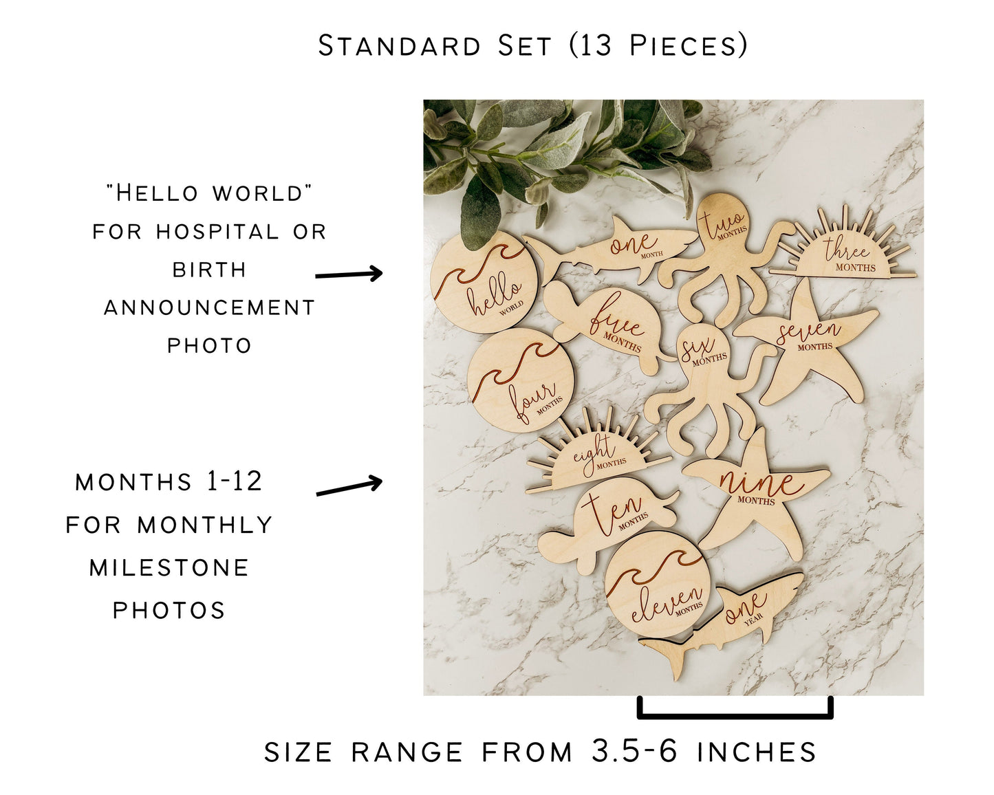 Wooden Nautical Nursery Theme Birth Announcement Stats Sign