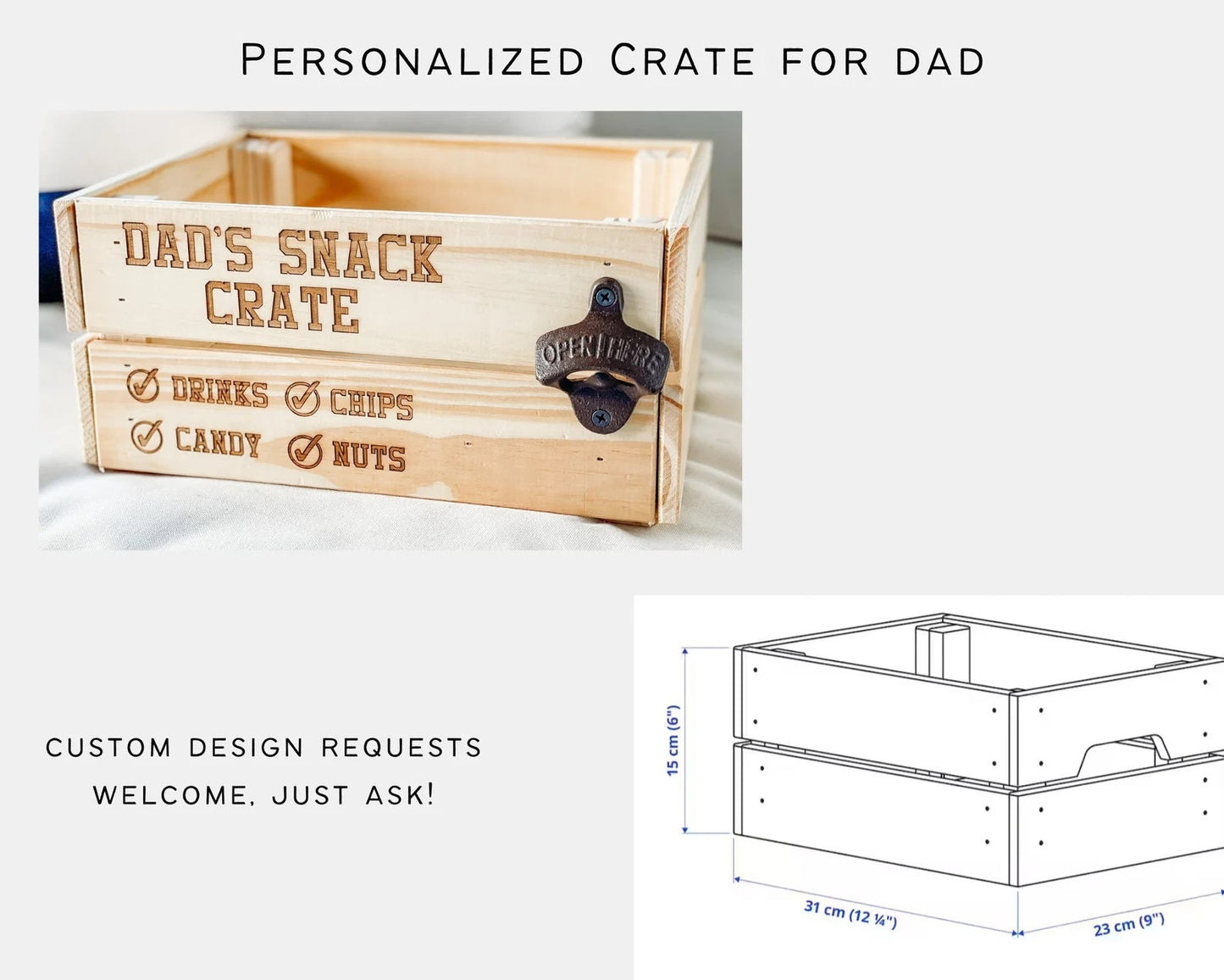 Custom Fathers Day Gift for Dad