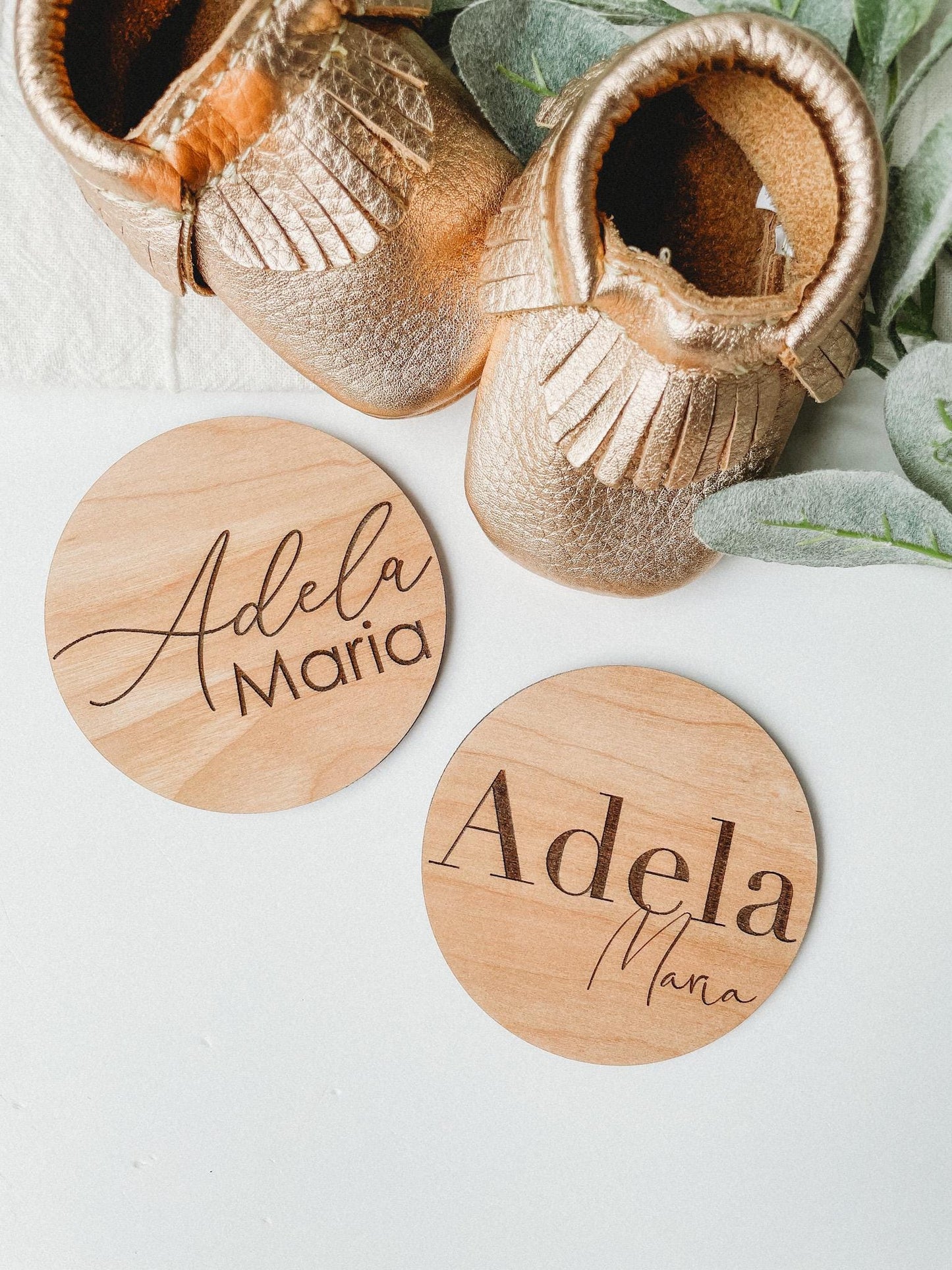 Engraved Animal Baby Name Sign