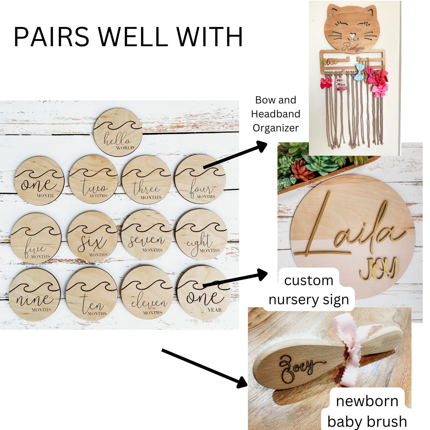 Ocean Monthly Milestone Disc For Baby Photo