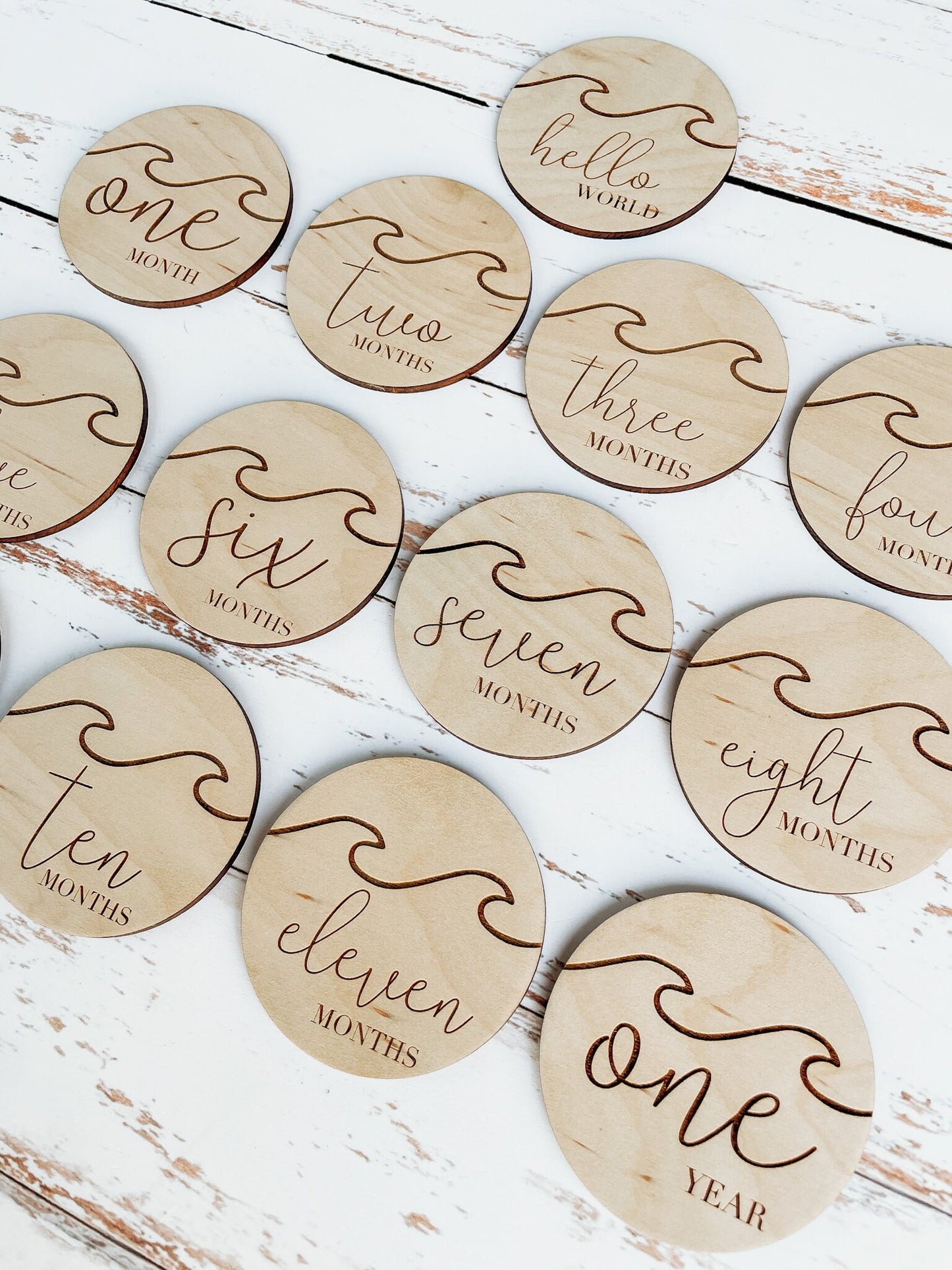 Ocean Monthly Milestone Disc For Baby Photo