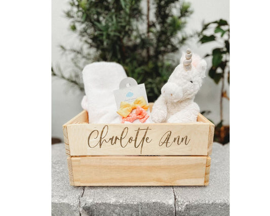 Personalized Baby Shower Gift Basket