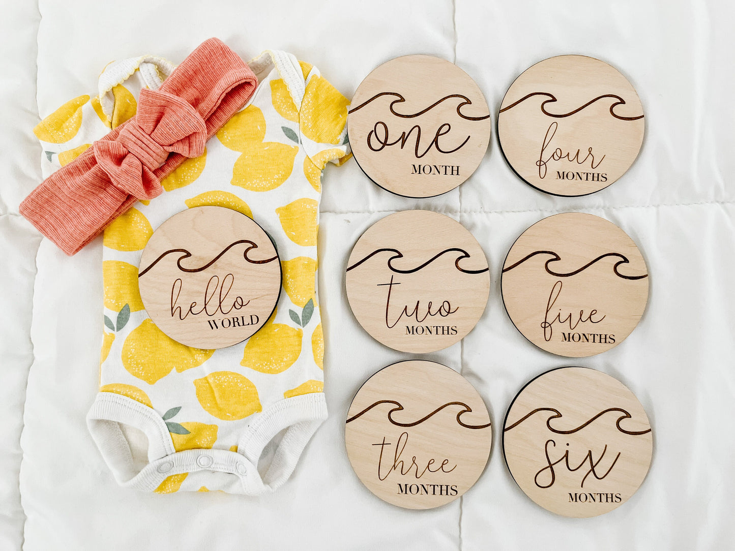 Ocean Monthly Milestone Disc For Baby Photo